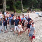 Beach Party on the beach in Lakka