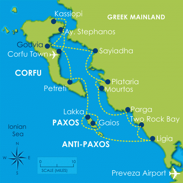 Two Week North Ionian Map