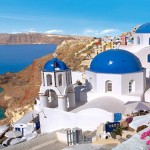 Athens, blue domed churches, Saronics