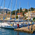 The quay in Kassiopi on Corfu Island