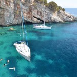 Swim stop at Atoko Island, South, Ionian