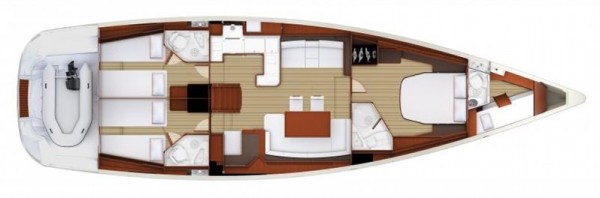 Jeanneau 57 layout