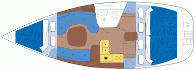 Beneteau 331 Yacht Layout