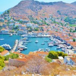 Hydra Harbour from the hills