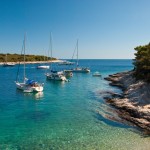 Yachts anchored in Pakleni Islands