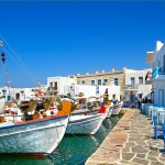 Naousa Paros Fishing Boat and cute quay