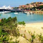 Porto Cervo Beach and Superyachts in Sardinia