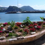 Parga Bay with rowing boat