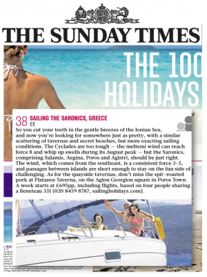 THE SUNDAY TIMES Top 100 Holidays 2015