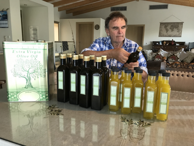 Olive Oil at Villa Meandros